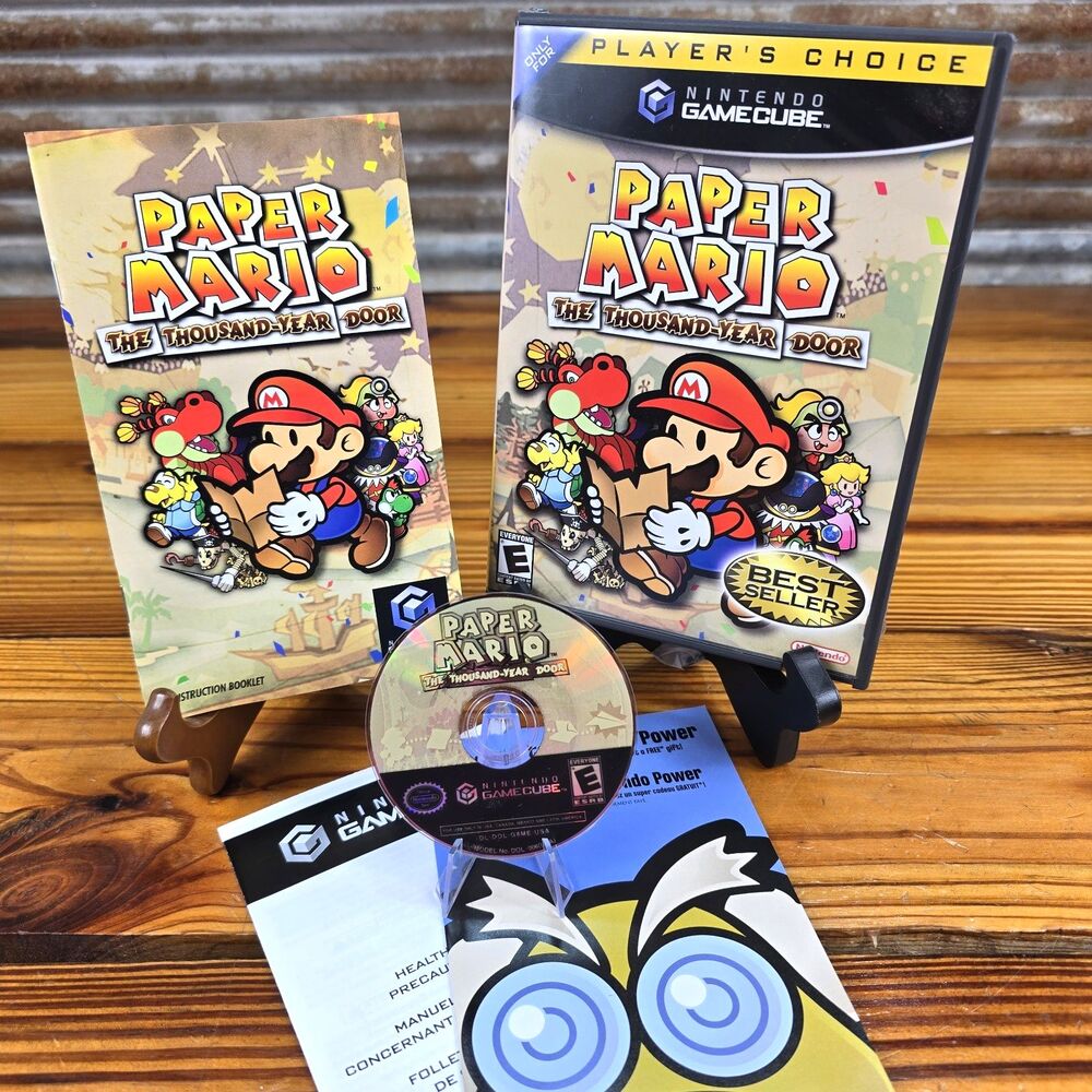 Paper Mario The Thousand Year Door (Nintendo GameCube, 2004) Pristine 100% MINT!
